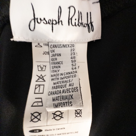 Joseph Ribkoff Size 20 Womens Slacks Black Pull On Stretch Slinky Office Pants - Picture 5 of 7